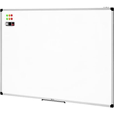 Amazon Magnet-Whiteboard mit Aluminiumrahmen, Stifthalter, 6 Magneten, 1 Radiergummi und 2 Markern für den Einsatz im Büro und zu Hause, zur Wandmontage, Trocken Abwischbar, 120cm x 90cm Amazon Magnet-Whiteboard mit Aluminiumrahmen, Stifthalter, 6 Magneten, 1 Radiergummi und 2 Markern für den Einsatz im Büro und zu Hause, zur Wandmontage, Trocken Abwischbar, 120cm x 90cm