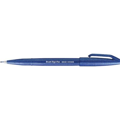 Pentel SES15C-C Faserschreiber mit Flexibler Pinsel-ähnlicher Spitze blau 10 Stück Pentel SES15C-C Faserschreiber mit Flexibler Pinsel-ähnlicher Spitze blau 10 Stück