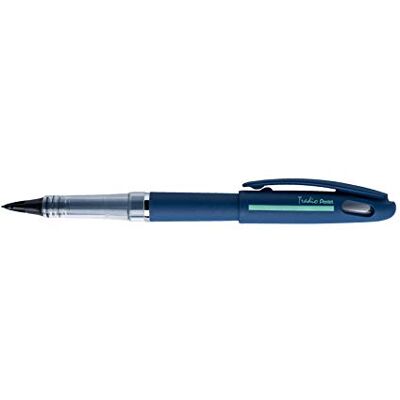 Pentel Tradio TRJ99A-A, Fasermaler Sport Chic, Korpus schwarz matt, nachfüllbare Tinte Schwarz nachtblau Pentel Tradio TRJ99A-A, Fasermaler Sport Chic, Korpus schwarz matt, nachfüllbare Tinte Schwarz nachtblau