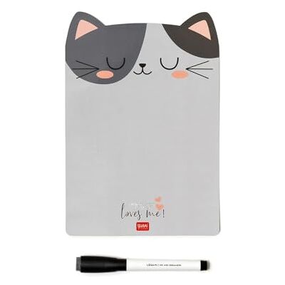 LEGAMI Magnettafel, Something To Remember, 28x28 cm, Kitty-Thema, trocken abwischbare Tafel, aus gummiertem Blatt, mit Marker Konform mit Anti-Blowing-Vorschriften LEGAMI Magnettafel, Something To Remember, 28x28 cm, Kitty-Thema, trocken abwischbare Tafel, aus gummiertem Blatt, mit Marker Konform mit Anti-Blowing-Vorschriften