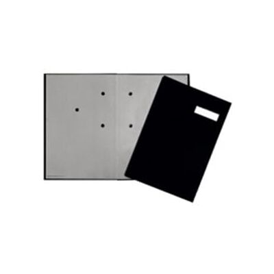 Pagna Unterschriftsmappe 5-teilig mit Leinen-Einband, dehnbarem Rücken, Schwarz Pagna Unterschriftsmappe 5-teilig mit Leinen-Einband, dehnbarem Rücken, Schwarz