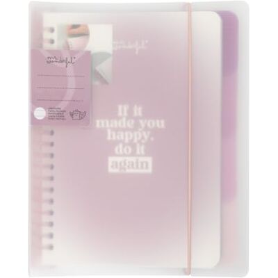 Mr. Wonderful A5-Notizbuch mit transparentem Einband aus transparentem Kunststoff Mr. Wonderful A5-Notizbuch mit transparentem Einband aus transparentem Kunststoff