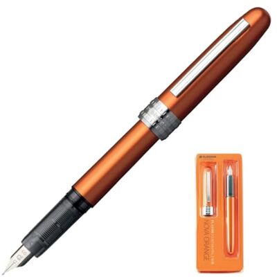 Platinum Plaisir PGB-1000#25 Füllfederhalter/Federstärken: F fein/Farbe: Nova Orange/Handgefertigt/Kunststoffverpackung/Füllhalter Platinum Plaisir PGB-1000#25 Füllfederhalter/Federstärken: F fein/Farbe: Nova Orange/Handgefertigt/Kunststoffverpackung/Füllhalter