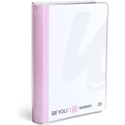 BE YOU Schülerkalender Webboh 2025-2026, 12 Monate, September 2025 August 2026, Schulkalender mit Sticker und Skizzenseiten, mit transparentem Umschlag, Format Medium 12,5 x 16,5 cm BE YOU Schülerkalender Webboh 2025-2026, 12 Monate, September 2025 August 2026, Schulkalender mit Sticker und Skizzenseiten, mit transparentem Umschlag, Format Medium 12,5 x 16,5 cm