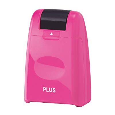 PLUS Japan, Datenschutz Rollstempel Camouflage in Pink, Textschwärzer, Identitätsschutz, 1er Pack (1 x 1 Rollstempel) PLUS Japan, Datenschutz Rollstempel Camouflage in Pink, Textschwärzer, Identitätsschutz, 1er Pack (1 x 1 Rollstempel)