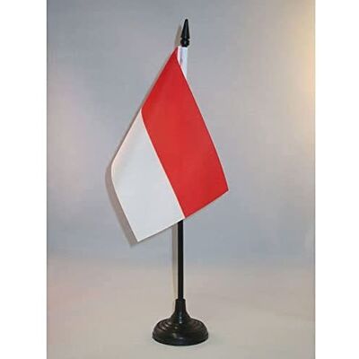 AZ FLAG Tischflagge Elsass Rot un Wiss 21x14 cm Kunststoffsockel Für innen Alsace Tischflagge genähte Ausführung mit verstärkten Kanten mit Kunststoffstab 100D Polyester AZ FLAG Tischflagge Elsass Rot un Wiss 21x14 cm Kunststoffsockel Für innen Alsace Tischflagge genähte Ausführung mit verstärkten Kanten mit Kunststoffstab 100D Polyester