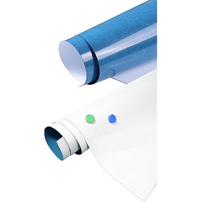 TUKA-i-AKUT 2er Haftgrund für Magnete, Beschreibbar Selbstklebend Whiteboard Folie, Nass Abwischbar, Premium-Kleber, Ferrofolie Eisenfolie, 60 x 40cm, Weiß, TKD9020-white-60cm-2X TUKA-i-AKUT 2er Haftgrund für Magnete, Beschreibbar Selbstklebend Whiteboard Folie, Nass Abwischbar, Premium-Kleber, Ferrofolie Eisenfolie, 60 x 40cm, Weiß, TKD9020-white-60cm-2X