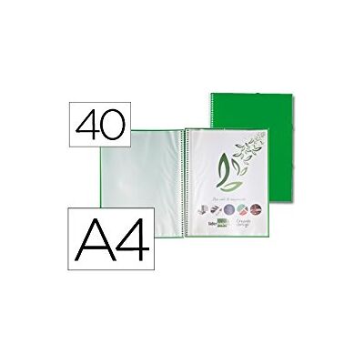Liderpapel EC15 Dokumententasche mit Spiralbindung, A4, Grün Liderpapel EC15 Dokumententasche mit Spiralbindung, A4, Grün