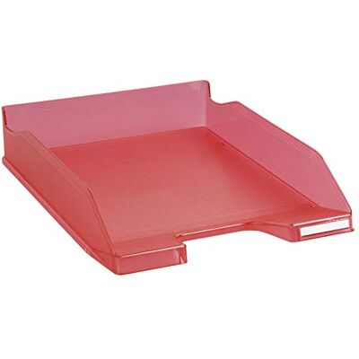 Exacompta 11354D Premium Briefablage Combo Midi DIN A4. Idealer Briefkorb für Ihre Organisation. Robuster und stapelbarer Ablagekorb himbeer transluzent Exacompta 11354D Premium Briefablage Combo Midi DIN A4. Idealer Briefkorb für Ihre Organisation. Robuster und stapelbarer Ablagekorb himbeer transluzent