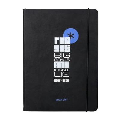 Liderpapel Antartik Schülerkalender, 25-26, gebunden, Kunstleder, Schwarz, Wochenansicht, A5, zweisprachig, FSC, 80 g. Liderpapel Antartik Schülerkalender, 25-26, gebunden, Kunstleder, Schwarz, Wochenansicht, A5, zweisprachig, FSC, 80 g.