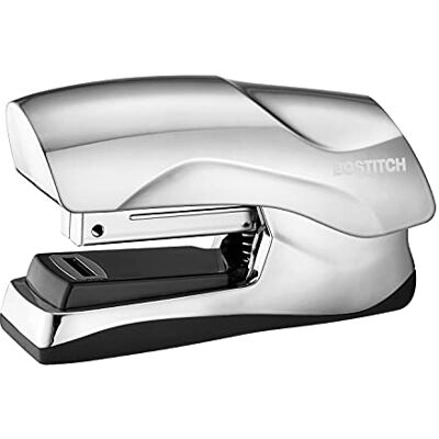 Bostitch Office Strapazierfähiges Heftgerät mit 40 Blättern, kleine Größe, passt in die Handfläche, Chrom Bostitch Office Strapazierfähiges Heftgerät mit 40 Blättern, kleine Größe, passt in die Handfläche, Chrom