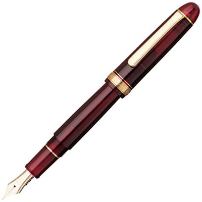 Platinum Japanischer Füllfederhalter #3776 Century Gold Trim Bourgogne UEF/Rot/ 0,18-0,24 mm/Handgefertigt/Feder aus 14-Karätigem Gold/mit Geschenkbox/Füllhalter Füller Platinum Japanischer Füllfederhalter #3776 Century Gold Trim Bourgogne UEF/Rot/ 0,18-0,24 mm/Handgefertigt/Feder aus 14-Karätigem Gold/mit Geschenkbox/Füllhalter Füller