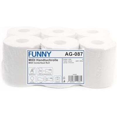 Generic - 1-ply recycled 6-roll - Weiß - Küchenrolle Generic - 1-ply recycled 6-roll - Weiß - Küchenrolle