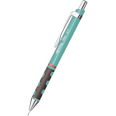 rOtring Tikky-Druckbleistifte in Pastellfarben HB 0,7 mm Sea Blue mit angenehmem gummiertem Soft-Touch-Griff 12 Stück rOtring Tikky-Druckbleistifte in Pastellfarben HB 0,7 mm Sea Blue mit angenehmem gummiertem Soft-Touch-Griff 12 Stück