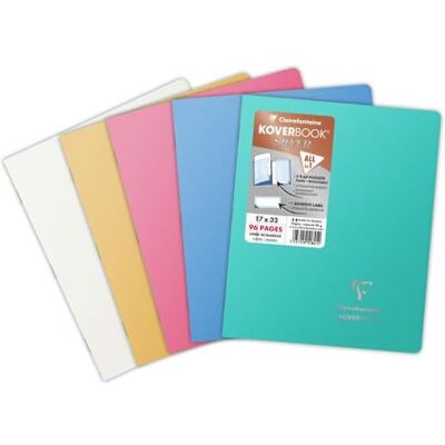 Clairefontaine 981441C Heft A4+ Koverbook 48 Blatt kariert farbig sortiert Clairefontaine 981441C Heft A4+ Koverbook 48 Blatt kariert farbig sortiert