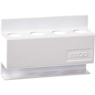 Nobo 35038046 Markerhalter für Magnettafel Standard für 4 Boardmarker, 1.8 cm, 1 Stück, weiß Nobo 35038046 Markerhalter für Magnettafel Standard für 4 Boardmarker, 1.8 cm, 1 Stück, weiß