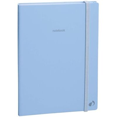 QUO VADIS Pastell Notizbuch 21 liniert mit Gummizug, 15 x 21 cm, Blau QUO VADIS Pastell Notizbuch 21 liniert mit Gummizug, 15 x 21 cm, Blau