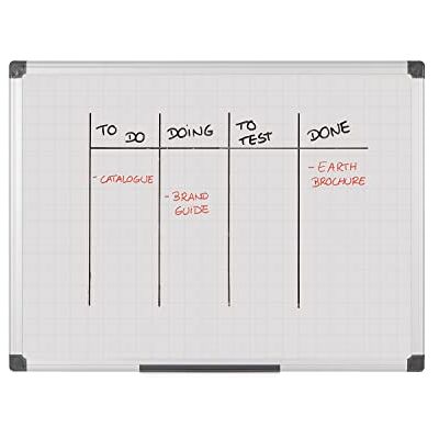 Bi-Office Maya vergitterte Trocken abwischbar, mit Aluminiumrahmen, doppelseitig Whiteboard 180 x 120 cm 90 x 60 cm Bi-Office Maya vergitterte Trocken abwischbar, mit Aluminiumrahmen, doppelseitig Whiteboard 180 x 120 cm 90 x 60 cm