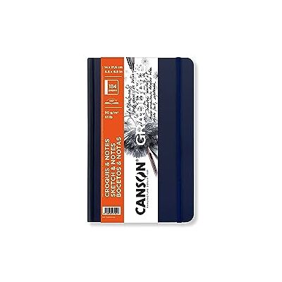 Canson Graduate Book Skizzenbuch, sehr glatt, 90 g/m², Sketchbook Hardcover, 14 x 21,6 cm, Weiß, 184 Blatt Canson Graduate Book Skizzenbuch, sehr glatt, 90 g/m², Sketchbook Hardcover, 14 x 21,6 cm, Weiß, 184 Blatt