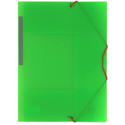 Grafoplás 04801221-carpeta Kunststoff mit Gummizug und 3 Klappen, grün, A4 Grafoplás 04801221-carpeta Kunststoff mit Gummizug und 3 Klappen, grün, A4