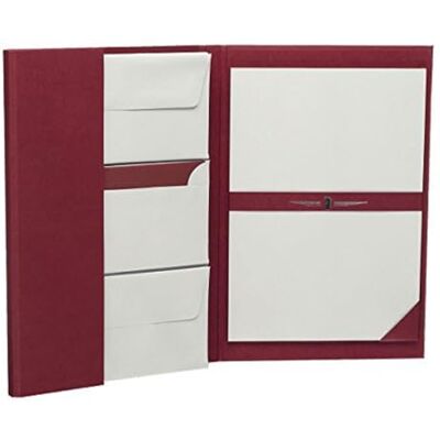 Rössler Briefpapier mit Umschlag Briefpapier Set Briefpapiermappe 25 Briefpapier A4 25 Umschläge DIN lang 235 x 345 x 28mm 1 Stück Farbe: Rot Papier in Grau Rössler Briefpapier mit Umschlag Briefpapier Set Briefpapiermappe 25 Briefpapier A4 25 Umschläge DIN lang 235 x 345 x 28mm 1 Stück Farbe: Rot Papier in Grau