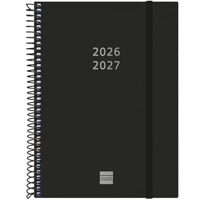 Finocam Espiral Planer 18 Monate 2026 2027 Horizontaler Wochenansicht · Juli 2026 bis Dezember 2027 Schwarz · International Wochenplaner Finocam Espiral Planer 18 Monate 2026 2027 Horizontaler Wochenansicht · Juli 2026 bis Dezember 2027 Schwarz · International Wochenplaner