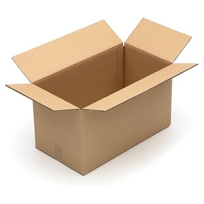 KK Verpackungen Versandkartons 550 x 300 x 300 mm Braun 2-wellig (Außenmaß 564 x 314 x 322 mm) 20 Stück, Faltkartons Kartons geeignet für Versand als DHL Paket DPD Hermes GLS Paketklasse L (KK190) KK Verpackungen Versandkartons 550 x 300 x 300 mm Braun 2-wellig (Außenmaß 564 x 314 x 322 mm) 20 Stück, Faltkartons Kartons geeignet für Versand als DHL Paket DPD Hermes GLS Paketklasse L (KK190)
