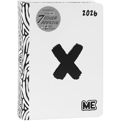 COMIX ME Tageskalender 16 Monate Medium 2025-2026, Classic Edition, weicher Einband mit geprägter Grafik und 512 Seiten, ideal für Mittelschule, Oberschule, 12 x 16,5 cm, Weiß COMIX ME Tageskalender 16 Monate Medium 2025-2026, Classic Edition, weicher Einband mit geprägter Grafik und 512 Seiten, ideal für Mittelschule, Oberschule, 12 x 16,5 cm, Weiß