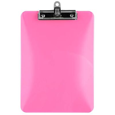 Exacompta 12690E 1 Iderama Blockhalter mit Klemme 22,5 x 31,5 cm für Blätter 21 x 29,7cm zufällige Farbe blau schwarz rosa anisgrün violett Exacompta 12690E 1 Iderama Blockhalter mit Klemme 22,5 x 31,5 cm für Blätter 21 x 29,7cm zufällige Farbe blau schwarz rosa anisgrün violett