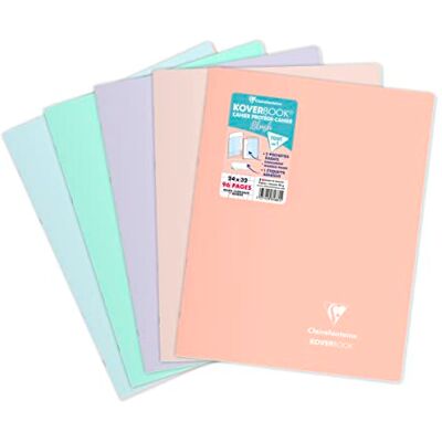 Clairefontaine 981681C Heft Koverbook A4+ 48 Blatt kariert Rand sortiert Clairefontaine 981681C Heft Koverbook A4+ 48 Blatt kariert Rand sortiert
