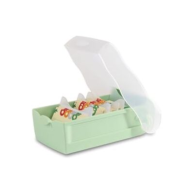 HAN Lernkarteibox CROCO, einfach Vokabeln lernen mit 5-Fächer-Lernsystem, DIN A8 Karteikasten für 500 Karten, 998-805, transluzent/pastellgrün HAN Lernkarteibox CROCO, einfach Vokabeln lernen mit 5-Fächer-Lernsystem, DIN A8 Karteikasten für 500 Karten, 998-805, transluzent/pastellgrün