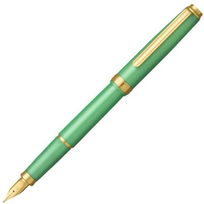 Platinum , Füllfederhalter, limitierte Auflage, BISO Sparkle Mint Green Feine Feder Platinum , Füllfederhalter, limitierte Auflage, BISO Sparkle Mint Green Feine Feder