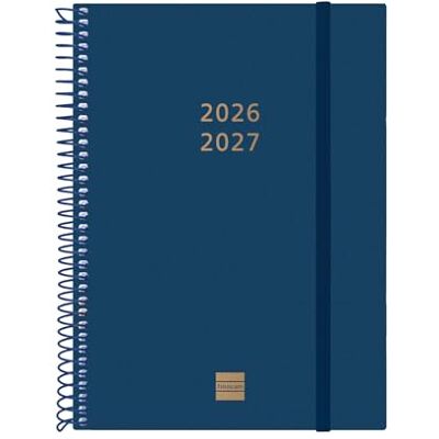 Finocam Espiral Planer 18 Monate 2026 2027 Horizontaler Wochenansicht · Juli 2026 bis Dezember 2027 Blau · International Wochenplaner Finocam Espiral Planer 18 Monate 2026 2027 Horizontaler Wochenansicht · Juli 2026 bis Dezember 2027 Blau · International Wochenplaner