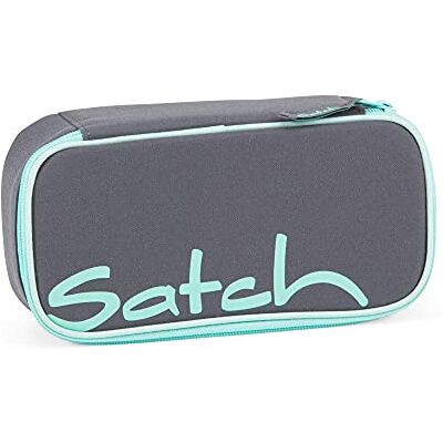 Satch Schlamperbox Mint Phantom Grau Extra groß mit Trennfach, Reißverschlussfach, Stiftehaltern, Geodreieckfach und Sichtfenster für den Stundenplan Satch Schlamperbox Mint Phantom Grau Extra groß mit Trennfach, Reißverschlussfach, Stiftehaltern, Geodreieckfach und Sichtfenster für den Stundenplan