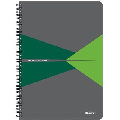 Leitz Office Collegeblock A4 kariert, 5er Pack, Notizbuch mit Spiralbindung, PP-Einband, 360 Grad Öffnung, 180 Seiten / 90 Blatt FSC-zertifiziertes Papier (80 g/m²), für Büro & Schule, Grün, 44951055 Leitz Office Collegeblock A4 kariert, 5er Pack, Notizbuch mit Spiralbindung, PP-Einband, 360 Grad Öffnung, 180 Seiten / 90 Blatt FSC-zertifiziertes Papier (80 g/m²), für Büro & Schule, Grün, 44951055
