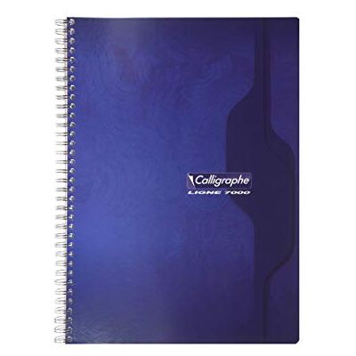 Clairefontaine 2416C Packung mit 5 Heften Calligraphe mit Spiralbindung, DIN A4, französische Lineatur, 90 Blatt, 70g, farbig sortiert, 1 Pack Clairefontaine 2416C Packung mit 5 Heften Calligraphe mit Spiralbindung, DIN A4, französische Lineatur, 90 Blatt, 70g, farbig sortiert, 1 Pack