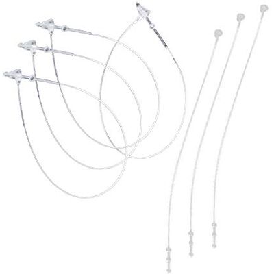 Larius Sicherheitsfäden Loop Pins Transparent für Etiketten, Preisträger (5000 Pcs, 75mm (3 inch)) Larius Sicherheitsfäden Loop Pins Transparent für Etiketten, Preisträger (5000 Pcs, 75mm (3 inch))
