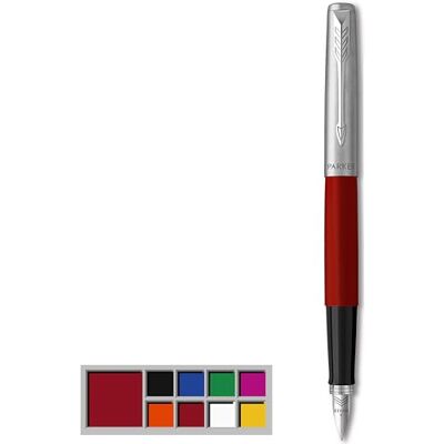 Parker Jotter Originals Füller Klassisches Rot Füllfederhalter mit mittlerer Feder Schulsachen und bürobedarf blaue Tinte Parker Jotter Originals Füller Klassisches Rot Füllfederhalter mit mittlerer Feder Schulsachen und bürobedarf blaue Tinte