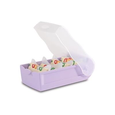 HAN Lernkarteibox CROCO, einfach Vokabeln lernen mit 5-Fächer-Lernsystem, DIN A8 Karteikasten für 500 Karten, 998-887, transluzent/pastelllila HAN Lernkarteibox CROCO, einfach Vokabeln lernen mit 5-Fächer-Lernsystem, DIN A8 Karteikasten für 500 Karten, 998-887, transluzent/pastelllila
