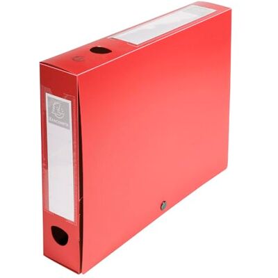 Exacompta 59635E 10er Pack Sammelbox OPAK 60mm mit Druckknopf aus blickdichtem Kunststoff für DIN A4 Archivbox Heftbox Zeichenbox Sammelmappe rot Exacompta 59635E 10er Pack Sammelbox OPAK 60mm mit Druckknopf aus blickdichtem Kunststoff für DIN A4 Archivbox Heftbox Zeichenbox Sammelmappe rot