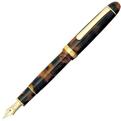Platinum Japanischer Füllfederhalter #3776 CENTURY CELLULOID TORTOISE F/ 0,28-0,34 mm/Handgefertigt/Feder aus 14-Karätigem Gold/mit Geschenkbox/Füllhalter Platinum Japanischer Füllfederhalter #3776 CENTURY CELLULOID TORTOISE F/ 0,28-0,34 mm/Handgefertigt/Feder aus 14-Karätigem Gold/mit Geschenkbox/Füllhalter