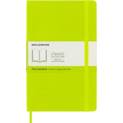 Moleskine 8056420851007, Klassisches Notizbuch, Blanko Seiten, Softcover und elastischer Verschluss, Farbe Zitronengrün, 240 Seiten, Größe 13 x 21 cm/ large Moleskine 8056420851007, Klassisches Notizbuch, Blanko Seiten, Softcover und elastischer Verschluss, Farbe Zitronengrün, 240 Seiten, Größe 13 x 21 cm/ large