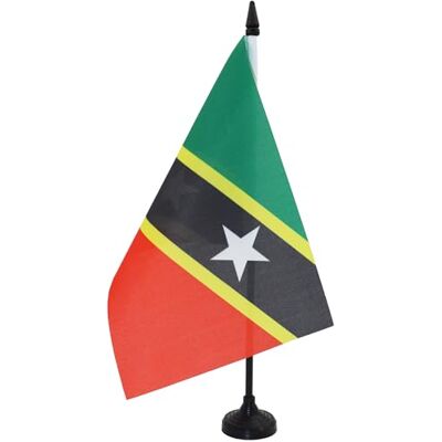 AZ FLAG Tischflagge St. Kitts und Nevis 21x14 cm Kunststoffsockel Für innen Föderation Saint Kitts und Nevis Tischflagge St Kitts & Nevis genähte Ausführung mit verstärkten Kanten AZ FLAG Tischflagge St. Kitts und Nevis 21x14 cm Kunststoffsockel Für innen Föderation Saint Kitts und Nevis Tischflagge St Kitts & Nevis genähte Ausführung mit verstärkten Kanten