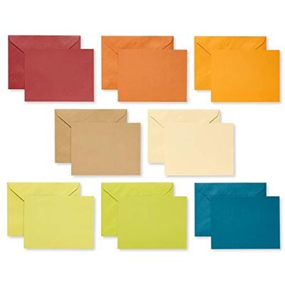 American Greetings Blanko-Karten mit Umschlägen, Erdtonfarben, 100 Stück American Greetings Blanko-Karten mit Umschlägen, Erdtonfarben, 100 Stück