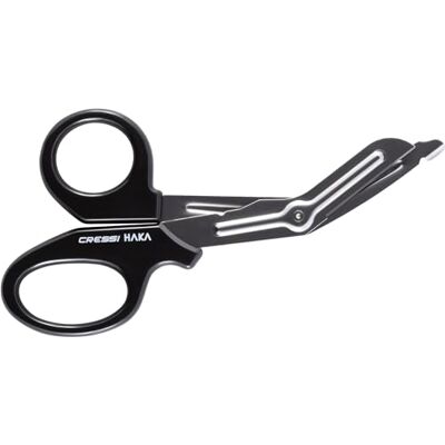 CRESSI Haka Scissor Marineschere Ideal zum Tauchen und Tauchen, Schwarz/Rostfreier, Einheitsgröße, Erwachsene Unisex CRESSI Haka Scissor Marineschere Ideal zum Tauchen und Tauchen, Schwarz/Rostfreier, Einheitsgröße, Erwachsene Unisex