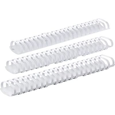 GBC 4028207 Kunststoff-Binderücken (21 Ringe, 450 Blatt, A4,51mm),50Stückweiß GBC 4028207 Kunststoff-Binderücken (21 Ringe, 450 Blatt, A4,51mm),50Stückweiß
