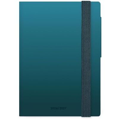 LEGAMI – Tageskalender 2026–2027, Deep Teal, 16 Monate, klein, Tagebuch von September 2026 bis Dezember 2027, Verschluss mit Gummiband, FSC-zertifiziertes Papier, mit Monatsplaner, 9,5 x 13,5 cm LEGAMI – Tageskalender 2026–2027, Deep Teal, 16 Monate, klein, Tagebuch von September 2026 bis Dezember 2027, Verschluss mit Gummiband, FSC-zertifiziertes Papier, mit Monatsplaner, 9,5 x 13,5 cm