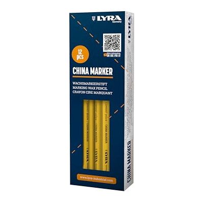 LYRA China Marker Gelb, Box mit 12 Stiften LYRA China Marker Gelb, Box mit 12 Stiften