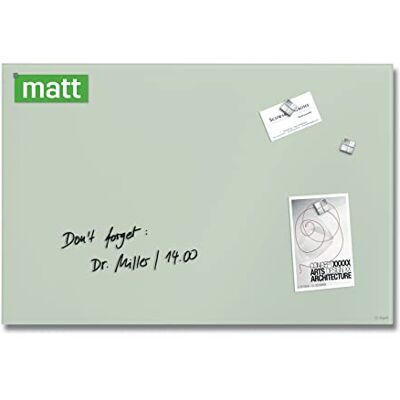 Sigel GL515 Premium Glas-Magnettafel 60x40 cm, mint: matt, nicht spiegelnd, SGS geprüft, einfache Montage, incl. 3 starke Magnete, Glas-Magnettafel Artverum Sigel GL515 Premium Glas-Magnettafel 60x40 cm, mint: matt, nicht spiegelnd, SGS geprüft, einfache Montage, incl. 3 starke Magnete, Glas-Magnettafel Artverum