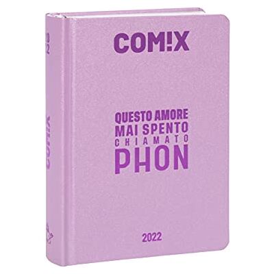COMIX Kalender 2021 – 2022, 16 Monate, Standardformat Soft Pink, Schriftzug Metall Fuchsia COMIX Kalender 2021 – 2022, 16 Monate, Standardformat Soft Pink, Schriftzug Metall Fuchsia